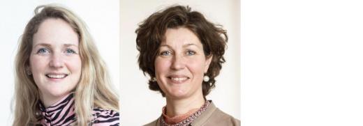 Relatiebeheerders Willeke van den Berg (l) en Ingret Panhuis (r)