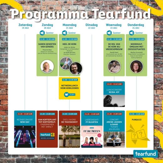 Programma Tearfund New wine 2025