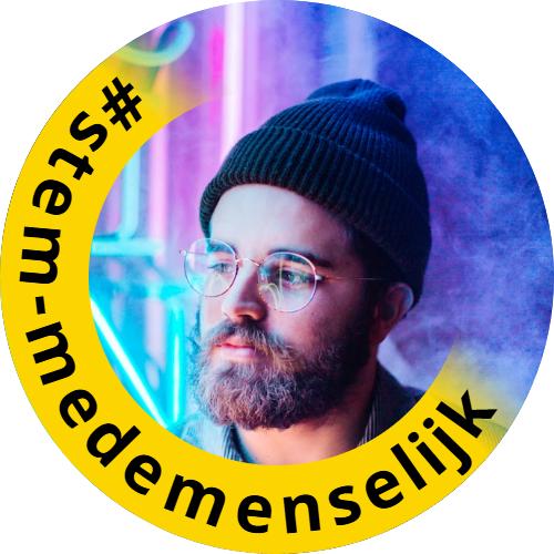 Stem medemenselijk frame socials