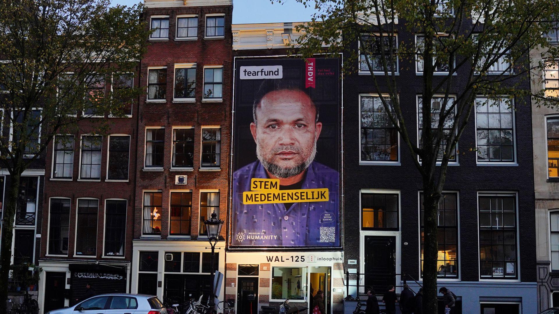 Verkiezingsposter op de wallen