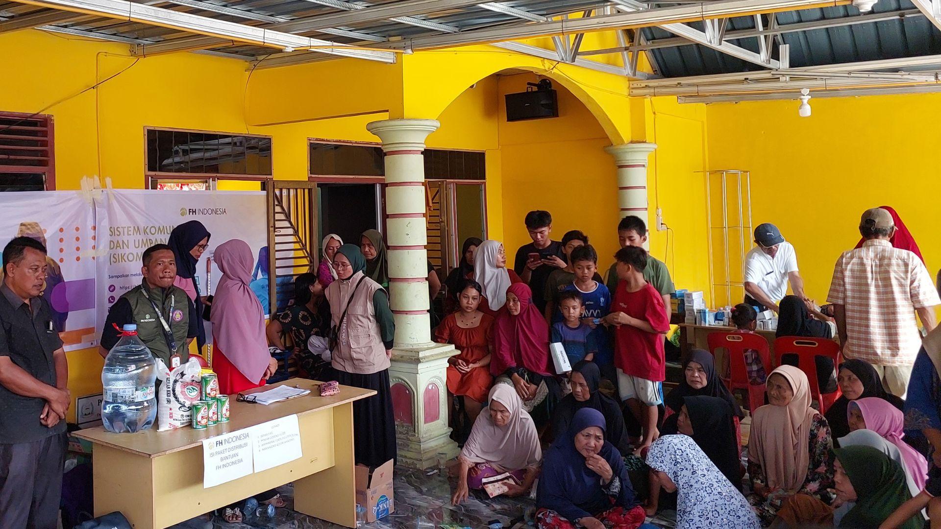 Noodhulp in het noorden van Sumatra