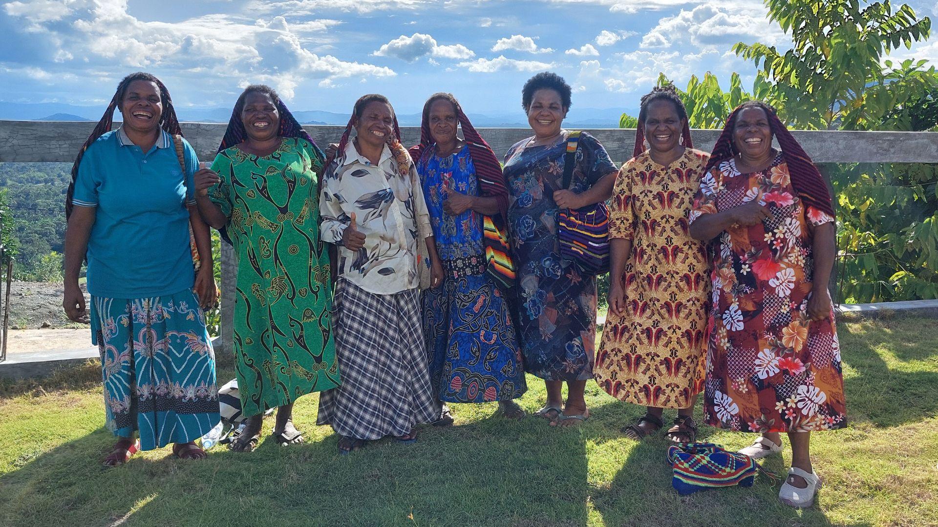 een vrouwengroep in Indonesië