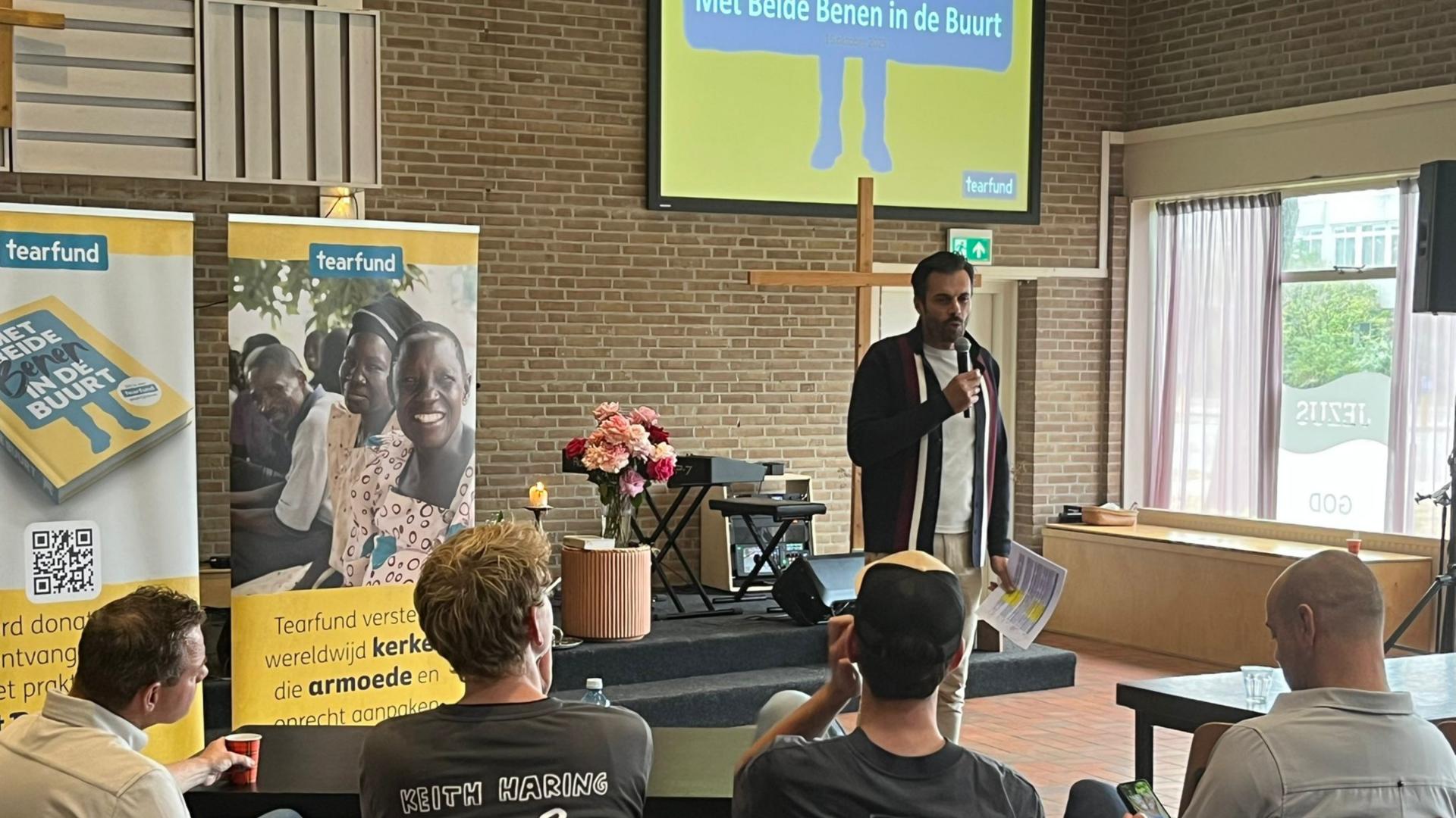 Jurjen spreekt op de Praktijkdag