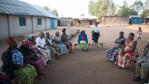Groep vrouwen in Democratische Republiek Congo (DRC)