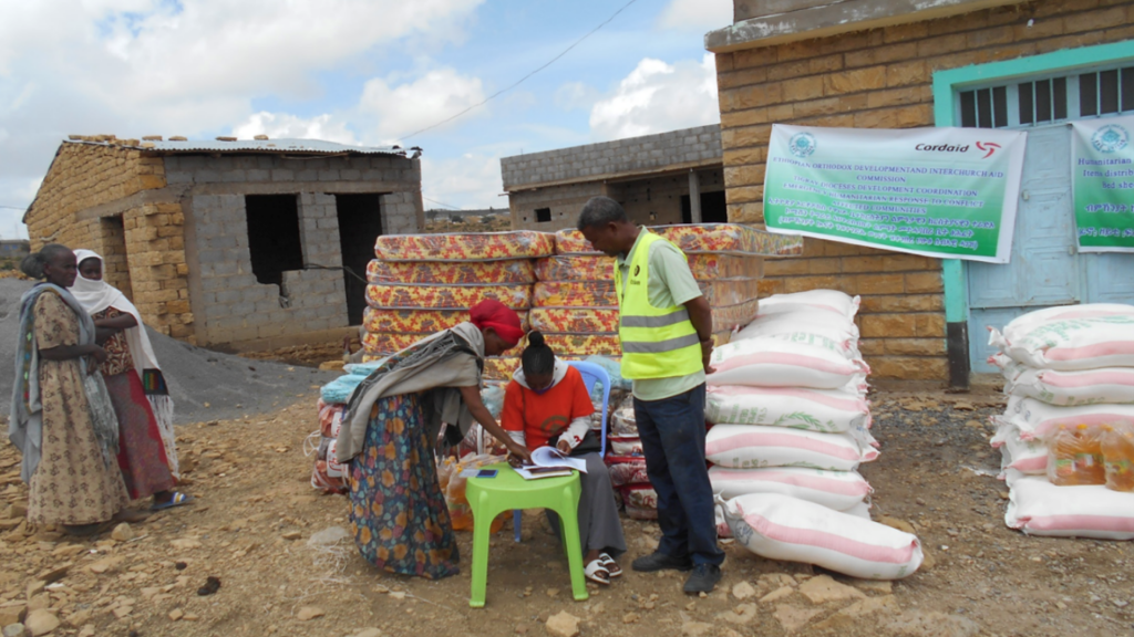 Hulpverleners in Tigray