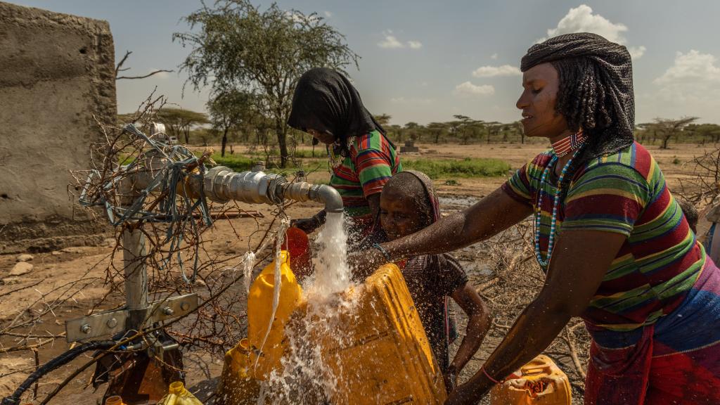 Afar-regio water jerrycans 