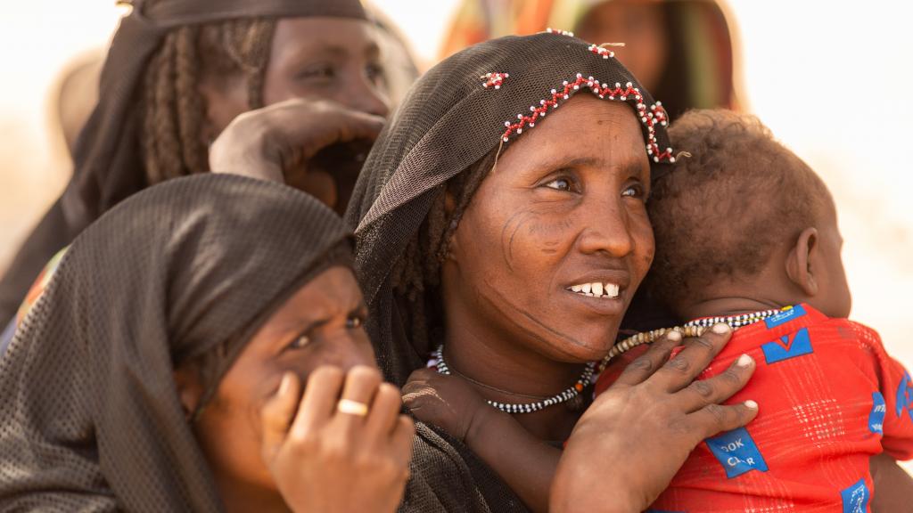 Afar Ethiopië - vrouwen en kind