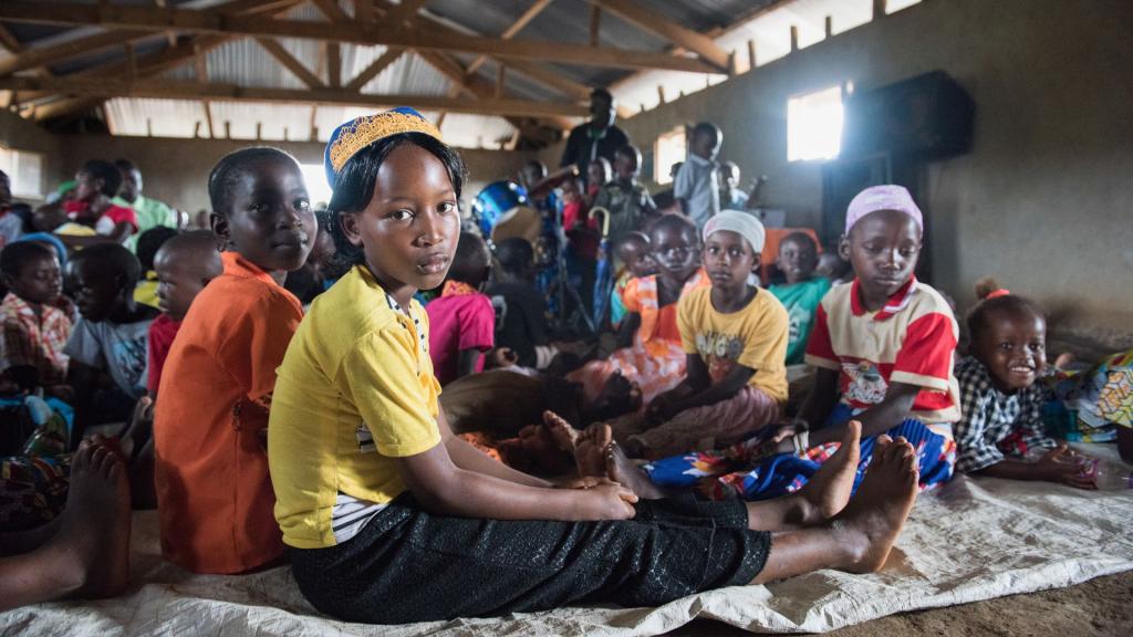 Opvang in een Congolese kerk