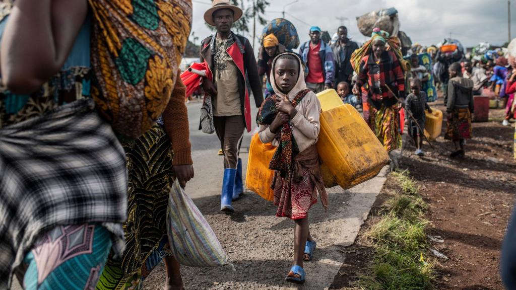 Mensen in Goma slaan massaal op de vlucht