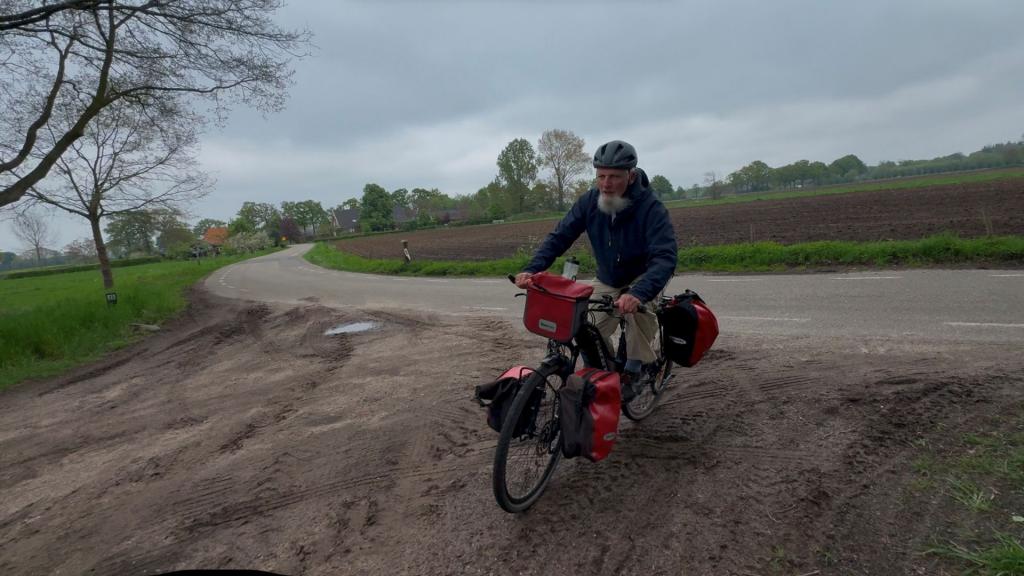Jan Simmering op de fiets