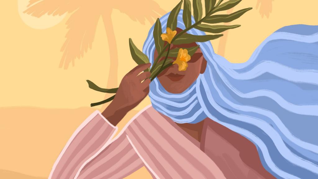 Sara illustratie vrouw Syrië