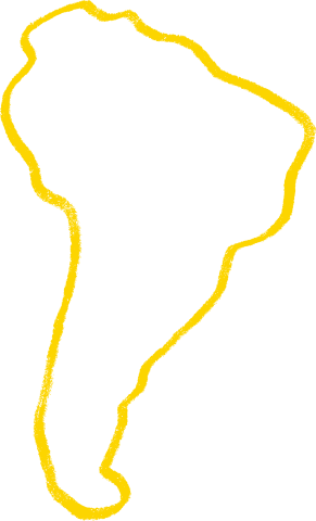 outline van zuid-amerika