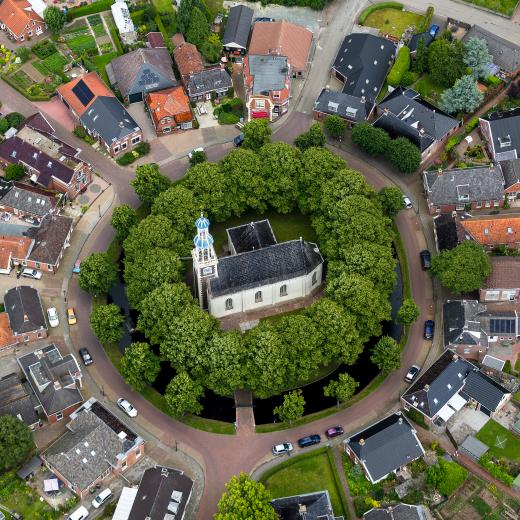 Kerk in een buurt