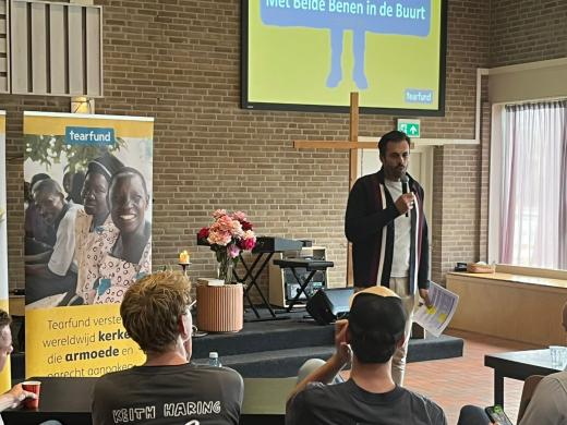 Jurjen spreekt op de Praktijkdag