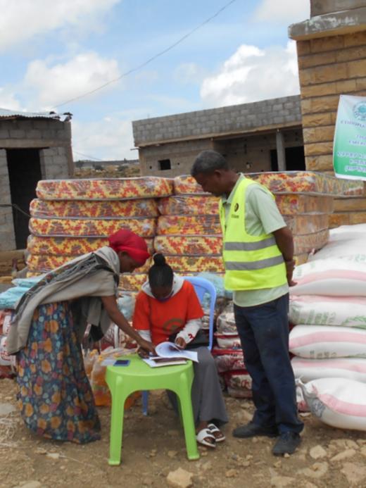 Hulpverleners in Tigray