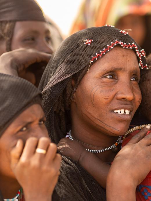 Afar Ethiopië - vrouwen en kind