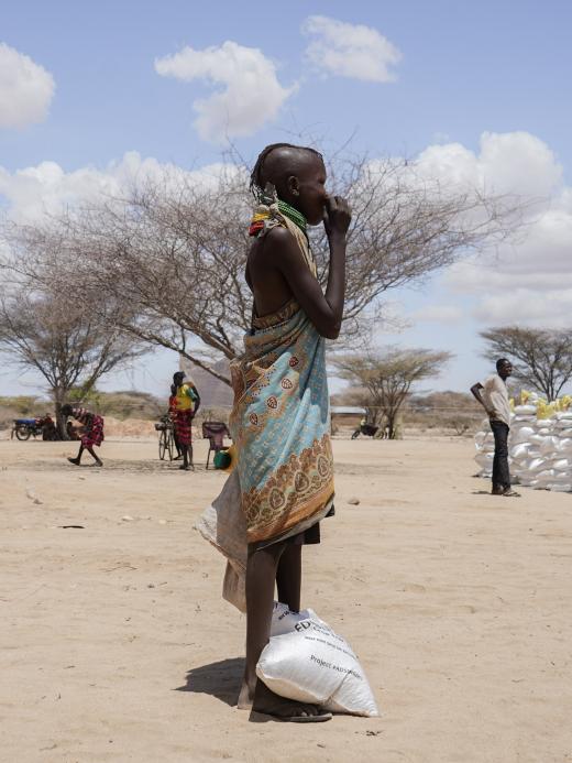 Voedseldistributie Turkana, Kenia