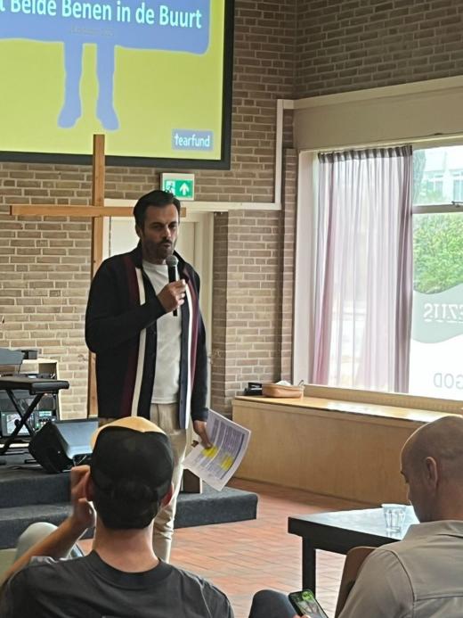 Jurjen spreekt op de Praktijkdag